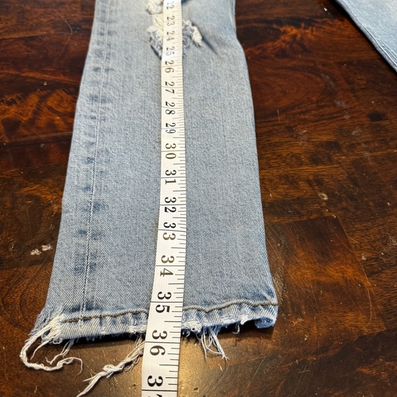 Agolde Women’s Nico High Rise Slim Distressed Button Fly Jeans Size 29 - Picture 8 of 11